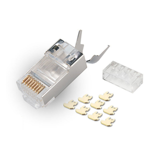 MT-5053 Network Modular 8P8C Plug RJ45 Cat.5E CAT.6 Shield Connector STP/UTP