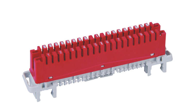 MT-2004 red Back mount type 10 pair krone switching module