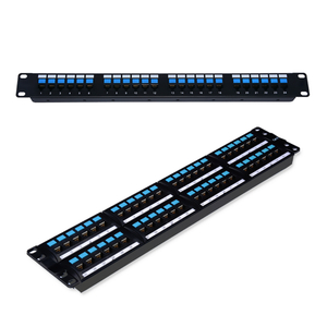 MT-4022 19 inch 1U 2U cat5e cat6 UTP 24 48 Port network RJ45 Patch Panel