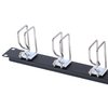 MT-4418 19 Inch Thickened SPCC Five-ring Cable Management Frame 1U Five-ring Metal Network Cable Manager