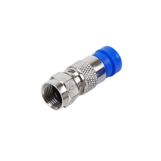 MT-7100 RG6 Audio Video F Compression Coaxial Connector RF T1F Male Connector Two Shields And Four Shields 75-5 Couplers
