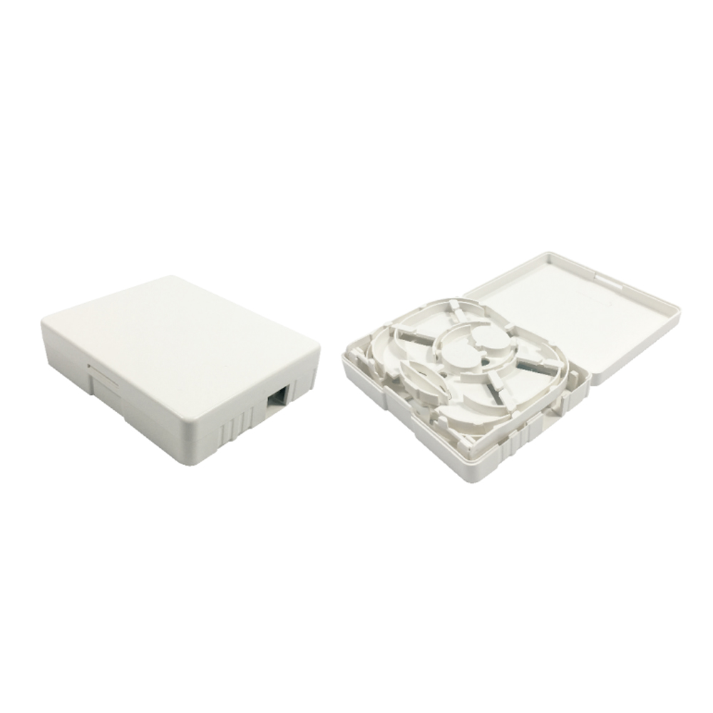 MT-1230 1 2 4 Core FTTH Fiber Optic Junction Indoor Plastic Type Rosette Terminal Box