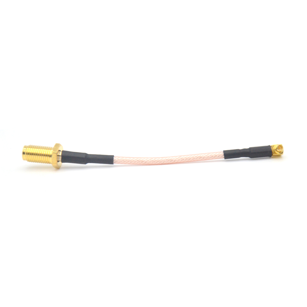 MT-7208 8CM RG316 RF Cable Outer Screw Inner Hole SMA To MMCX L-Type Male Connector Coaxial Cable