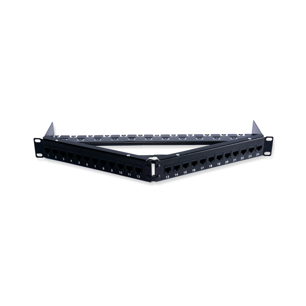 MT-4210 24 Port Network Patch Panel 24 Port 1u Blank Patch Panel with Cable Manager