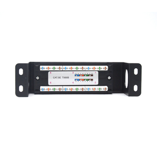MT-4028-A 6 Ports UTP T568 Wall Mounted Cat5e Network Cable Patch Panel