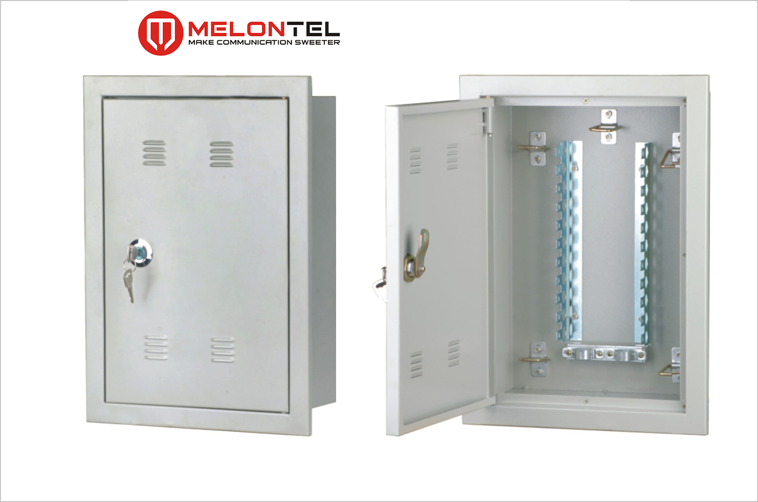 MT-2354 indoor 100 pair distribution box with lock