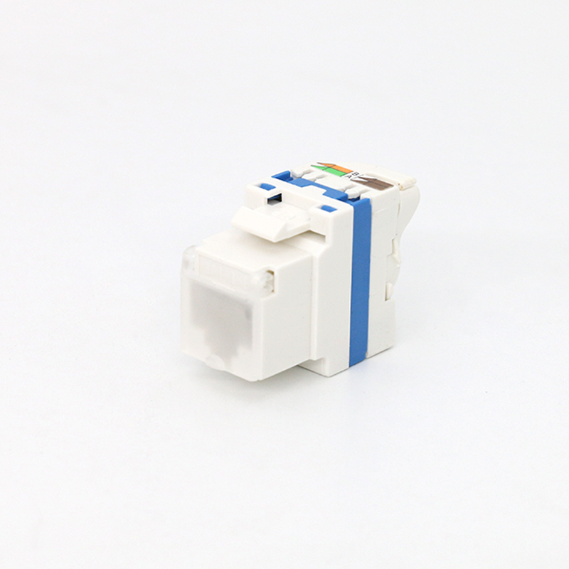 MT-5109 RJ45 Keystone Jack CAT6 CAT.5E CAT.6A Toolless Type with Dust Cover