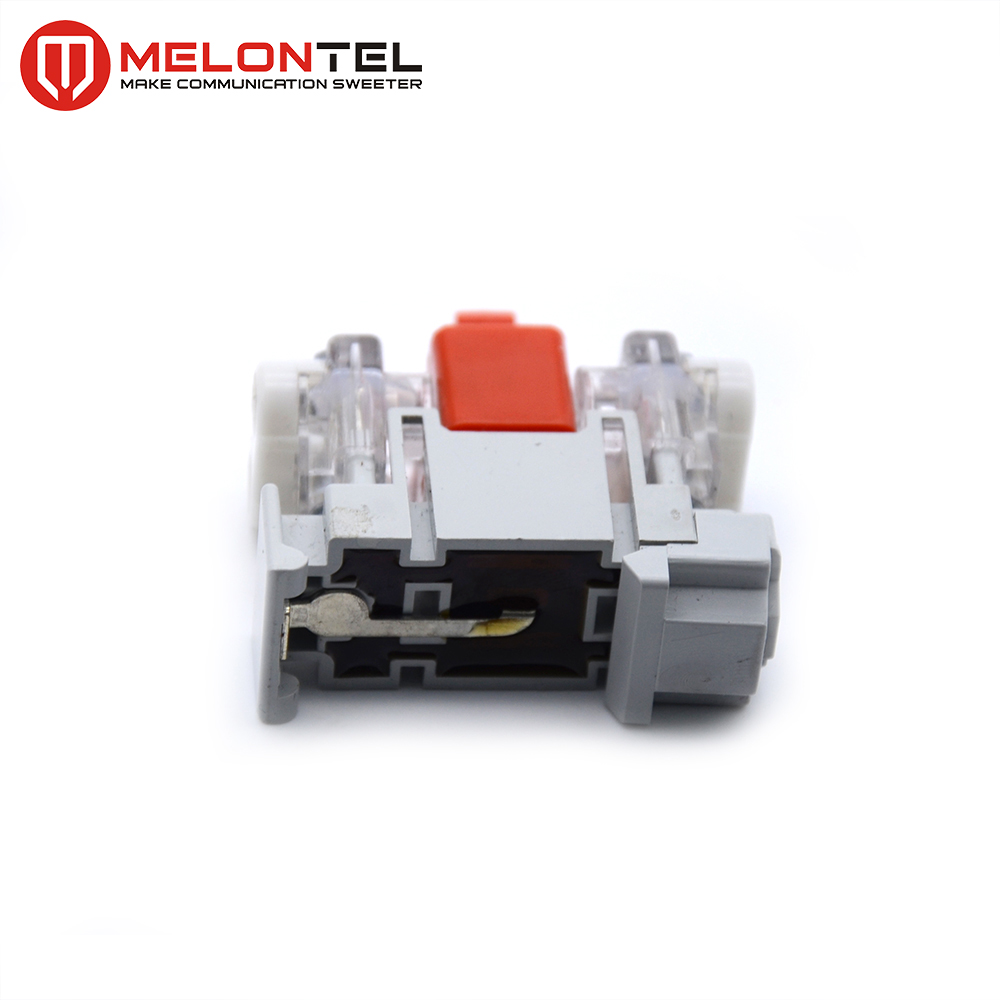 MT-3002 1 Pair Copper Module Quick Connect Subscriber Terminal Block Drop Wire Module Subscriber Connector With GDT Overvoltage Protection