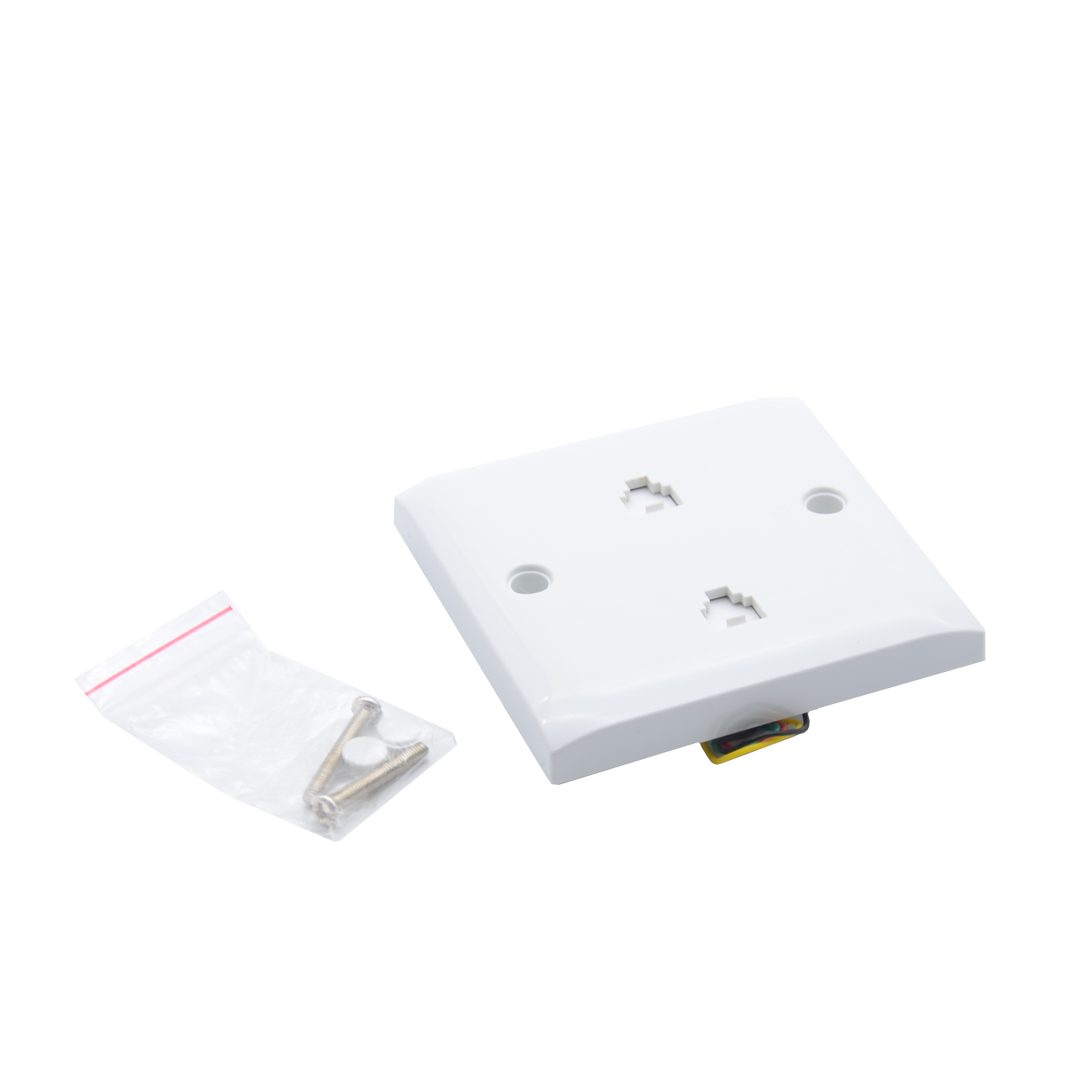 MT-5905 86*86 RJ45 Single Port Network Faceplate Mounting Module RJ11 2 Port Telephone Face Plate RJ45 Keystone Jack